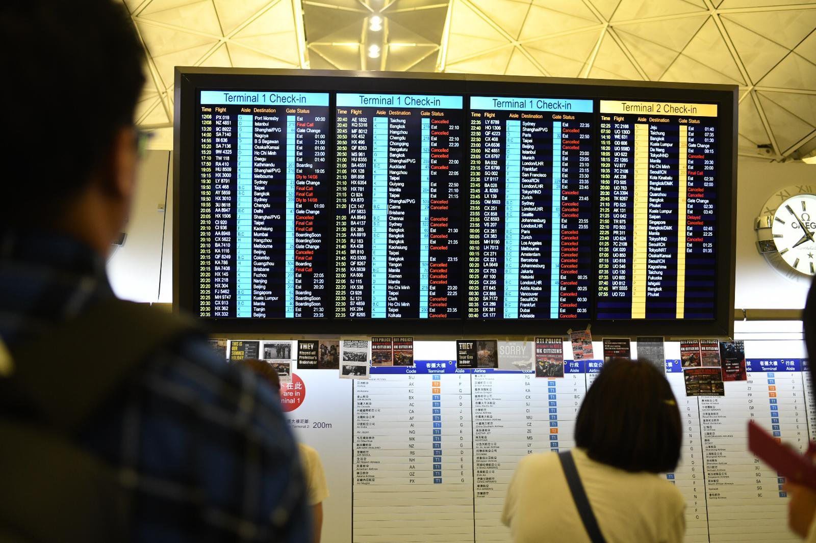 HK International Airport Operations Disrupted by Protesters